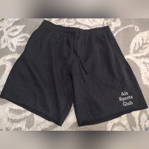 Nwot ALO Yoga Sports Club Men's Black Athletic Shorts